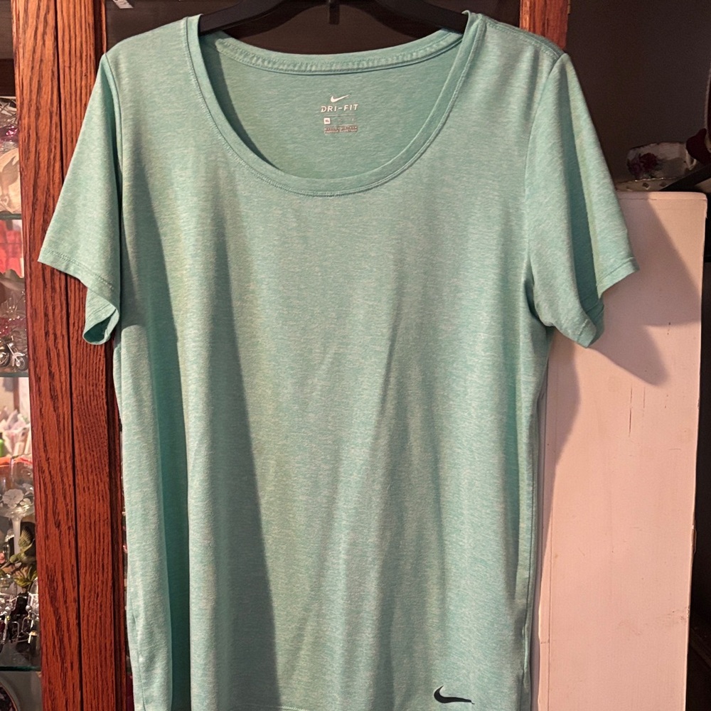 XL Nike Women's Light Teal Dri-FIT Tee